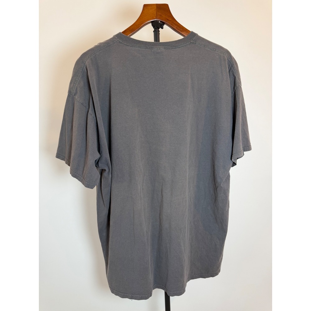 Fruit of the Loom Heavy HD Wolf Moon Graphic T-Shirt Mens 2XL Charcoal Grey - Picture 6 of 7